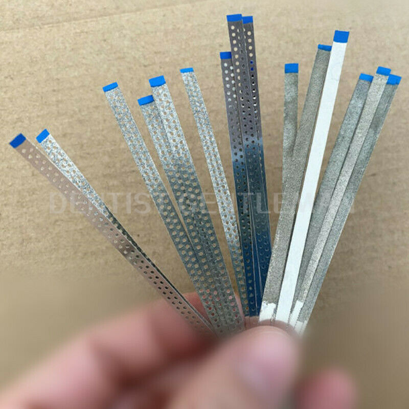 Dental Saw Diamond Polishing Finishing Strips Orthodontic IPR Strip Fine Medium