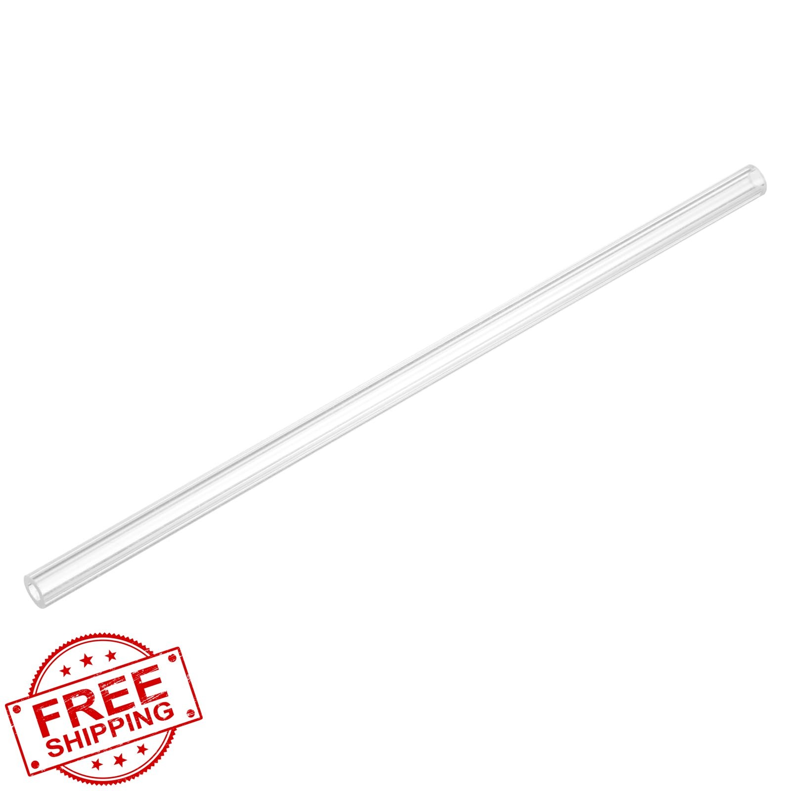 uxcell Clear Rigid Tubing 3mm x 6mm x 150mm Plastic