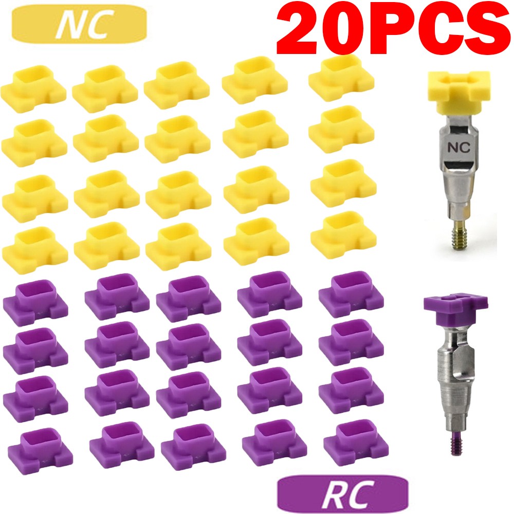 20Pcs Dental ITI Snap Caps Closed Tray Coping Impression Fit Straumann RC/NC