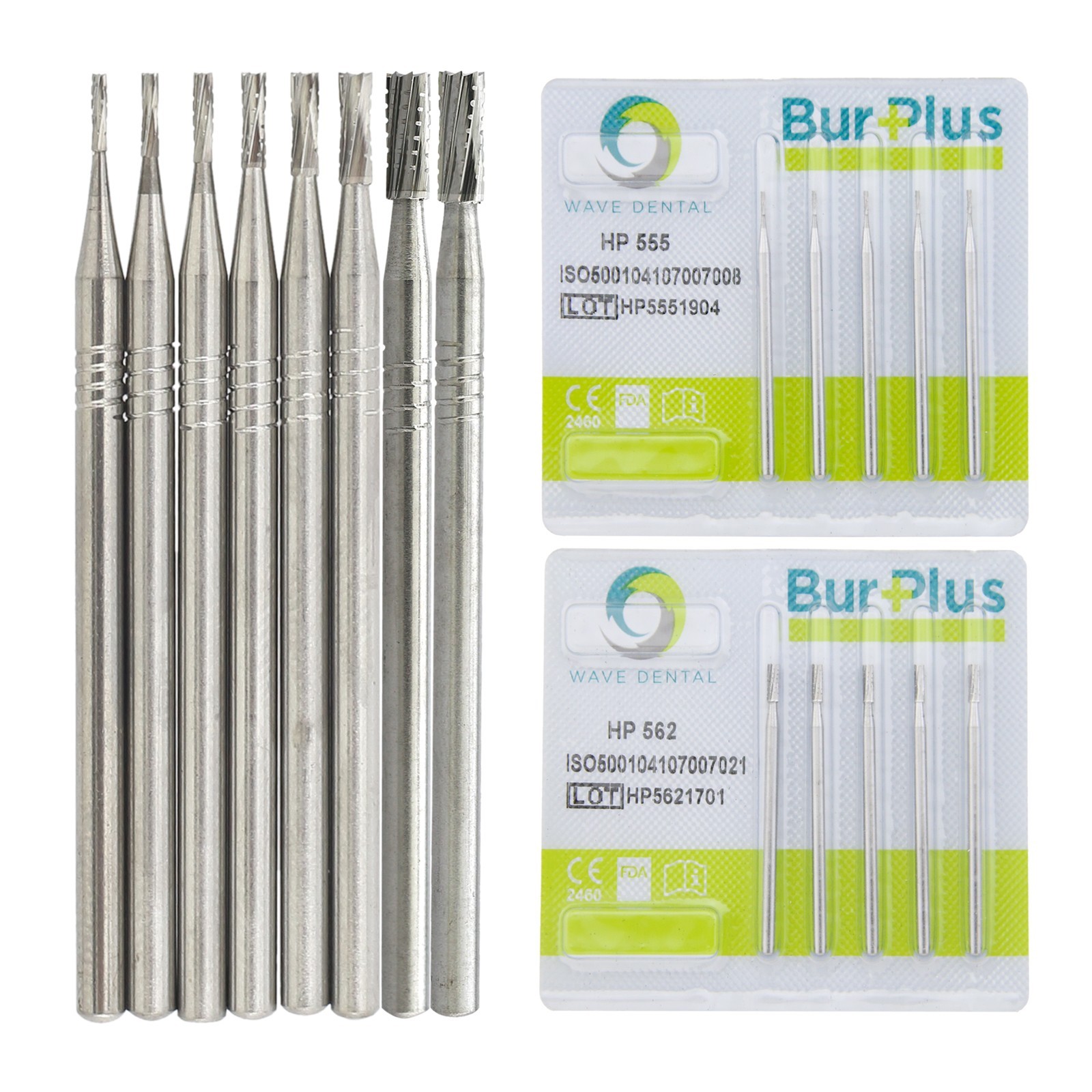 Wave Dental Carbide Bur Long Straight 556 557 558 560 562 HP Prima Low Speed Bur