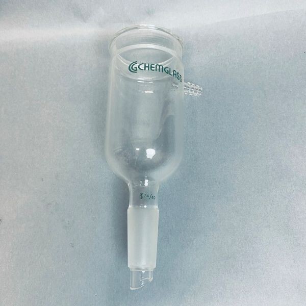 Chemglass Vacuum Filtration Adapter 24/40 Lower Inner Fits #5 or 6 Pluro Stopper