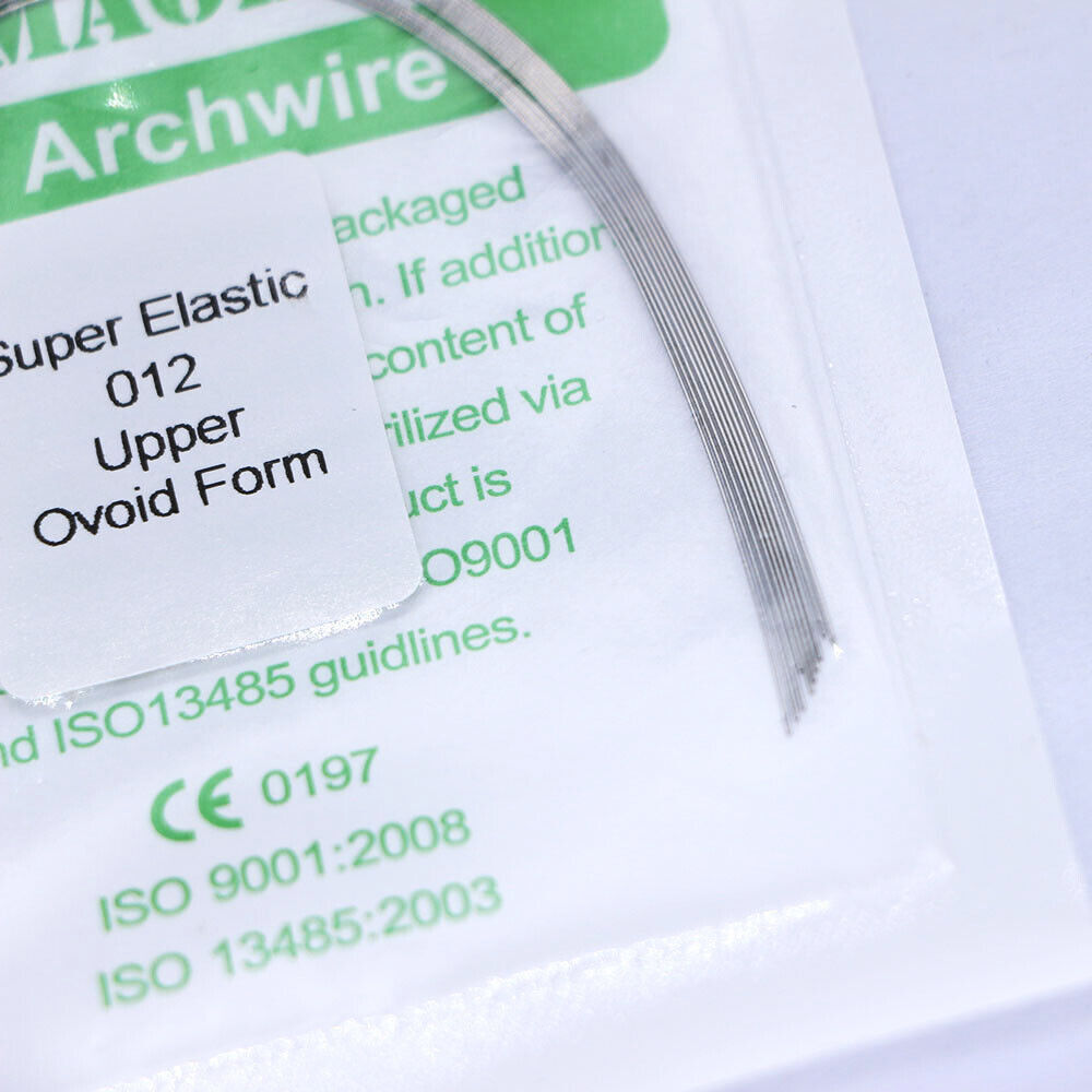 5-200×Dental Orthodontic Super Elastic Niti Round Arch Wire Ovoid Form 012 Upper