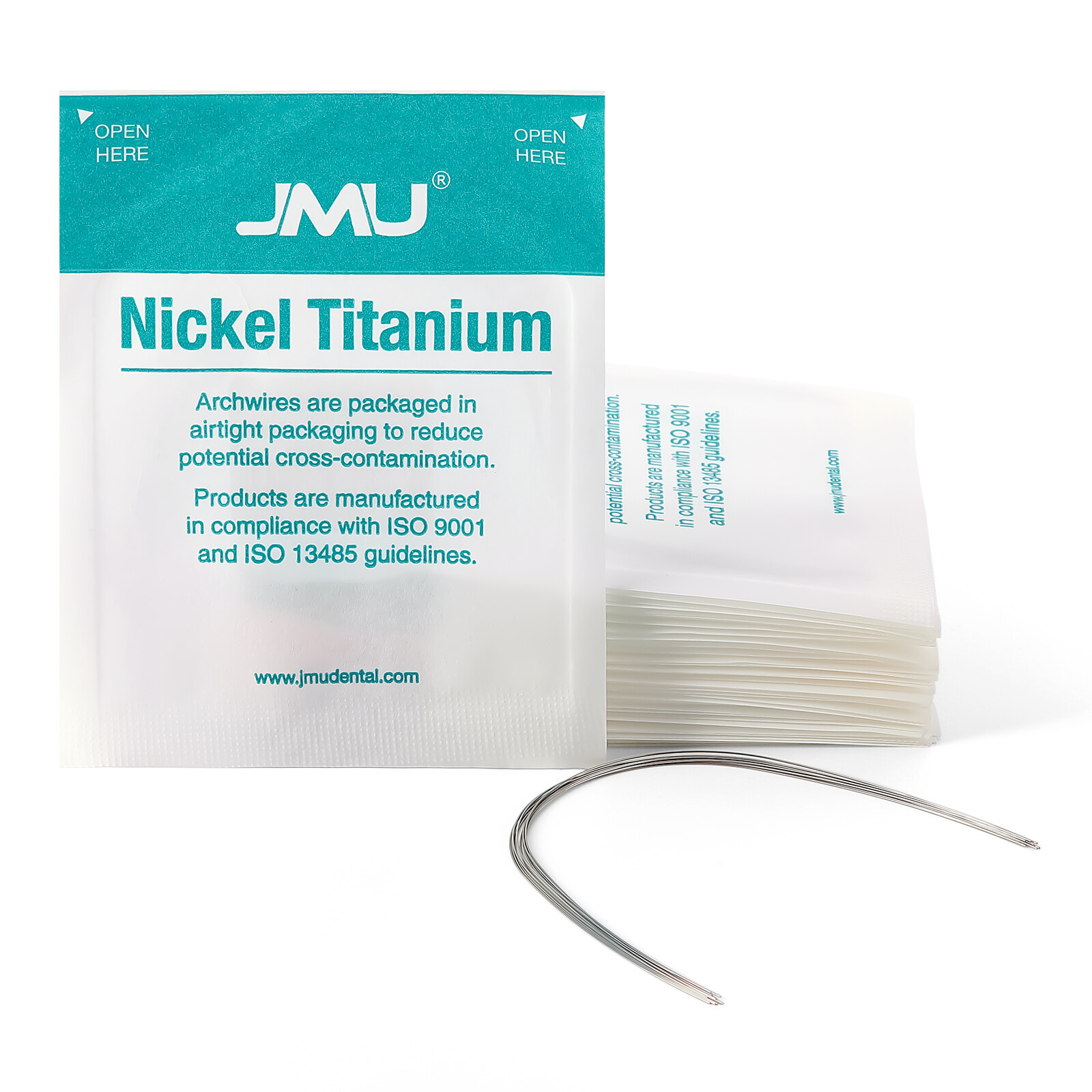 10/pk Orthodontic NiTi Archwire Full Sizes Expanded Round/Rectangular Universal