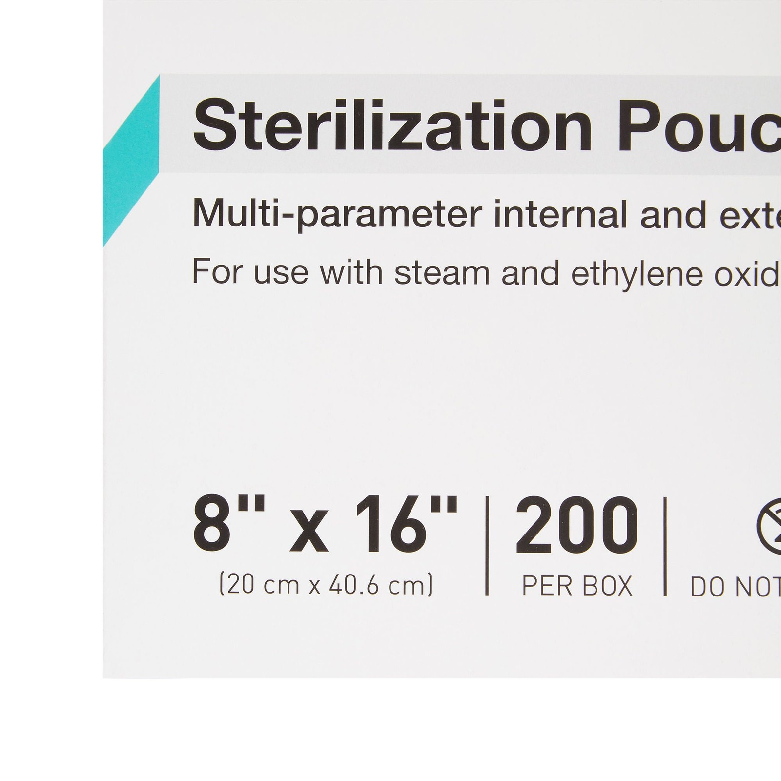 McKesson Argent Sure-Check Sterilization Pouch Transparent Blue 8 x 16″ Self