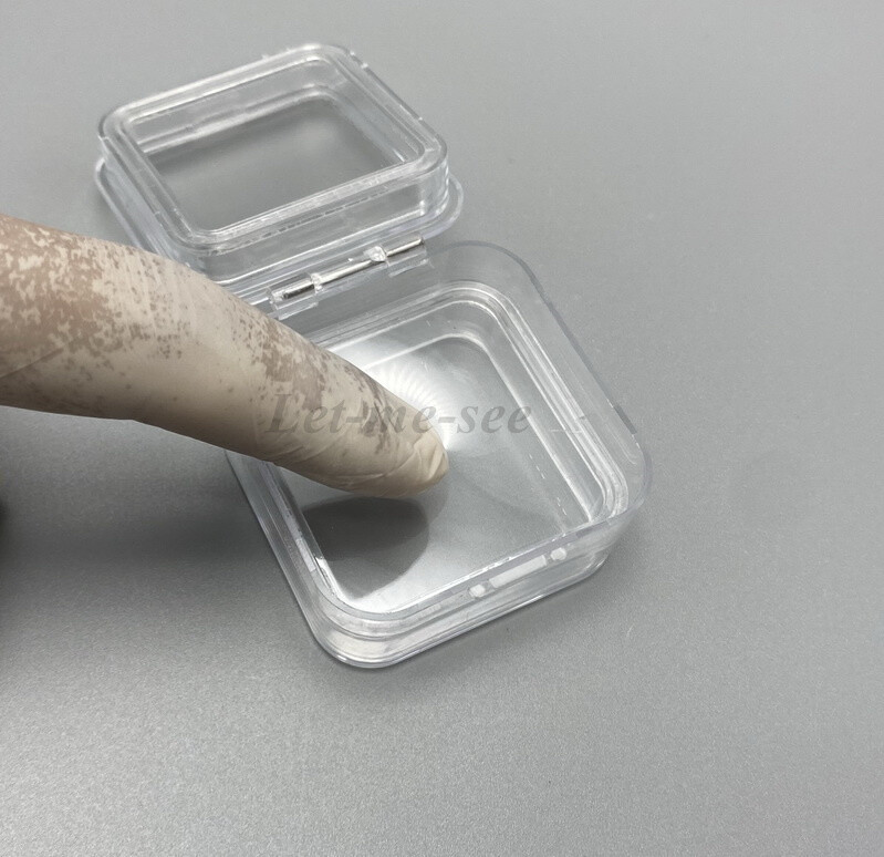 Denture False Inlay Teeth Membrane Case Fragile Hinged Display Jewelry Boxes