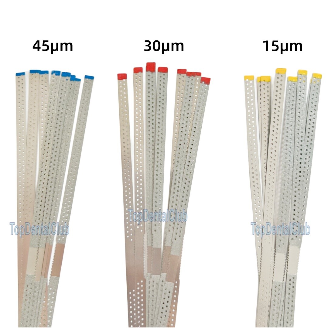 Dental S.S Diamond Polishing Finishing Strips Metal Polishing Sands Single Side