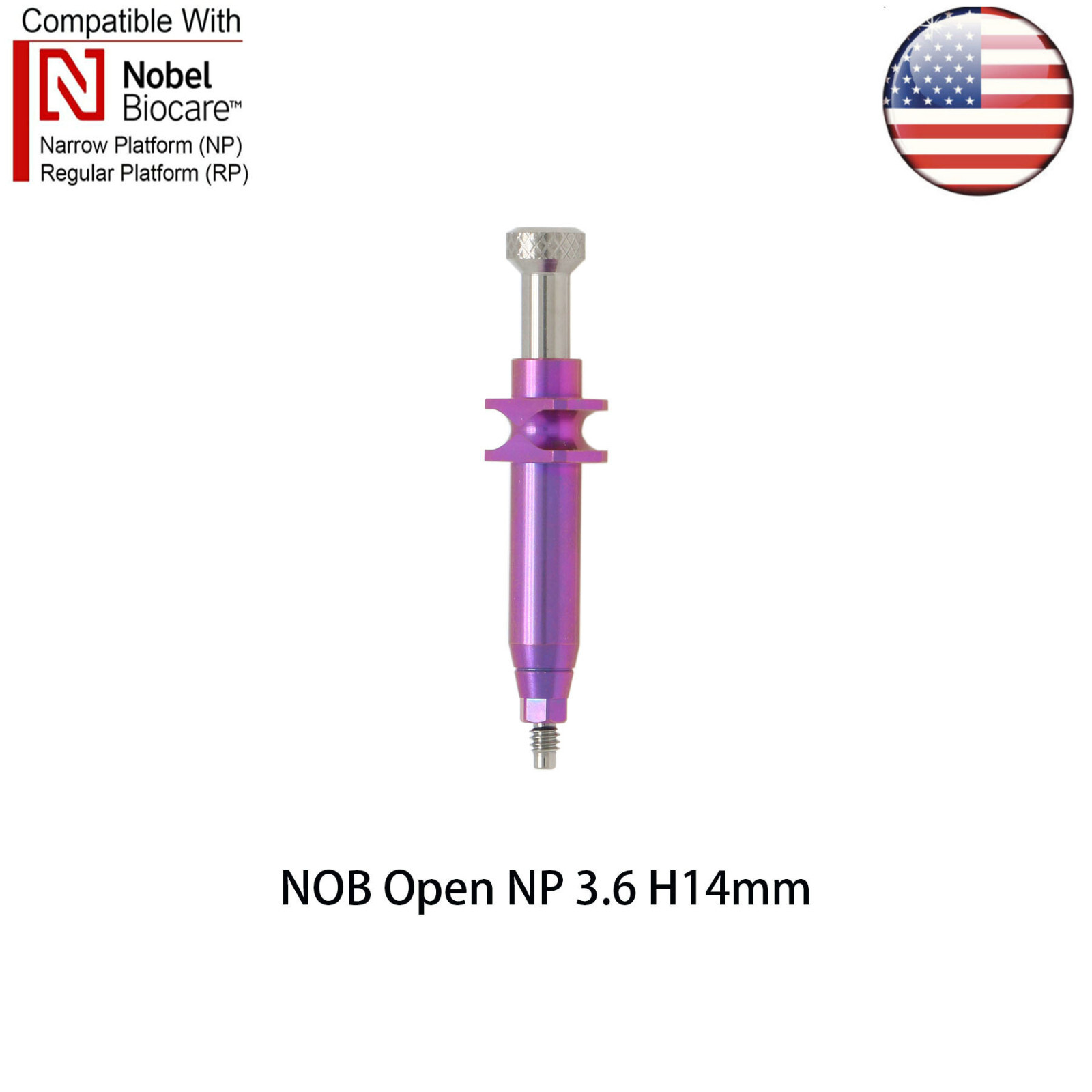 US Dental Nobel Active NP/RP Impression Transfer Coping Open Close Tray Analog