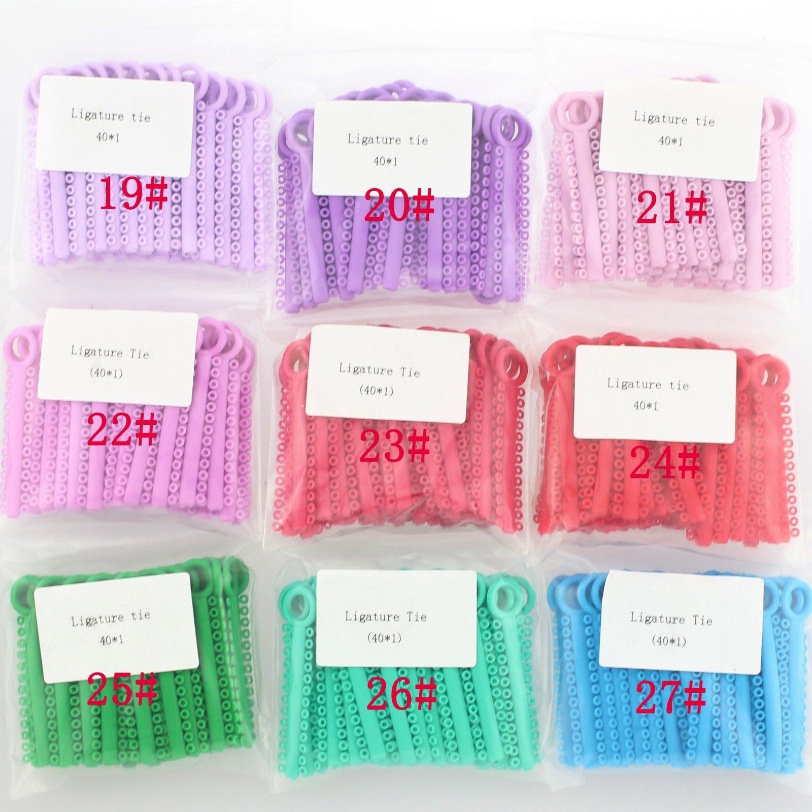 Dental Elastics Brace Rubber Bands 3.5/5.0/6.5OZ Ligature Ties Bracket/Arch Wire