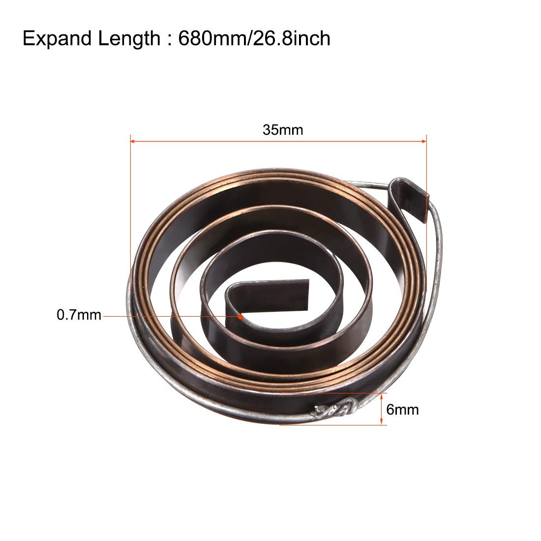 uxcell Drill Press Return Spring, Quill Spring Feed Return Coil Spring Assembly,