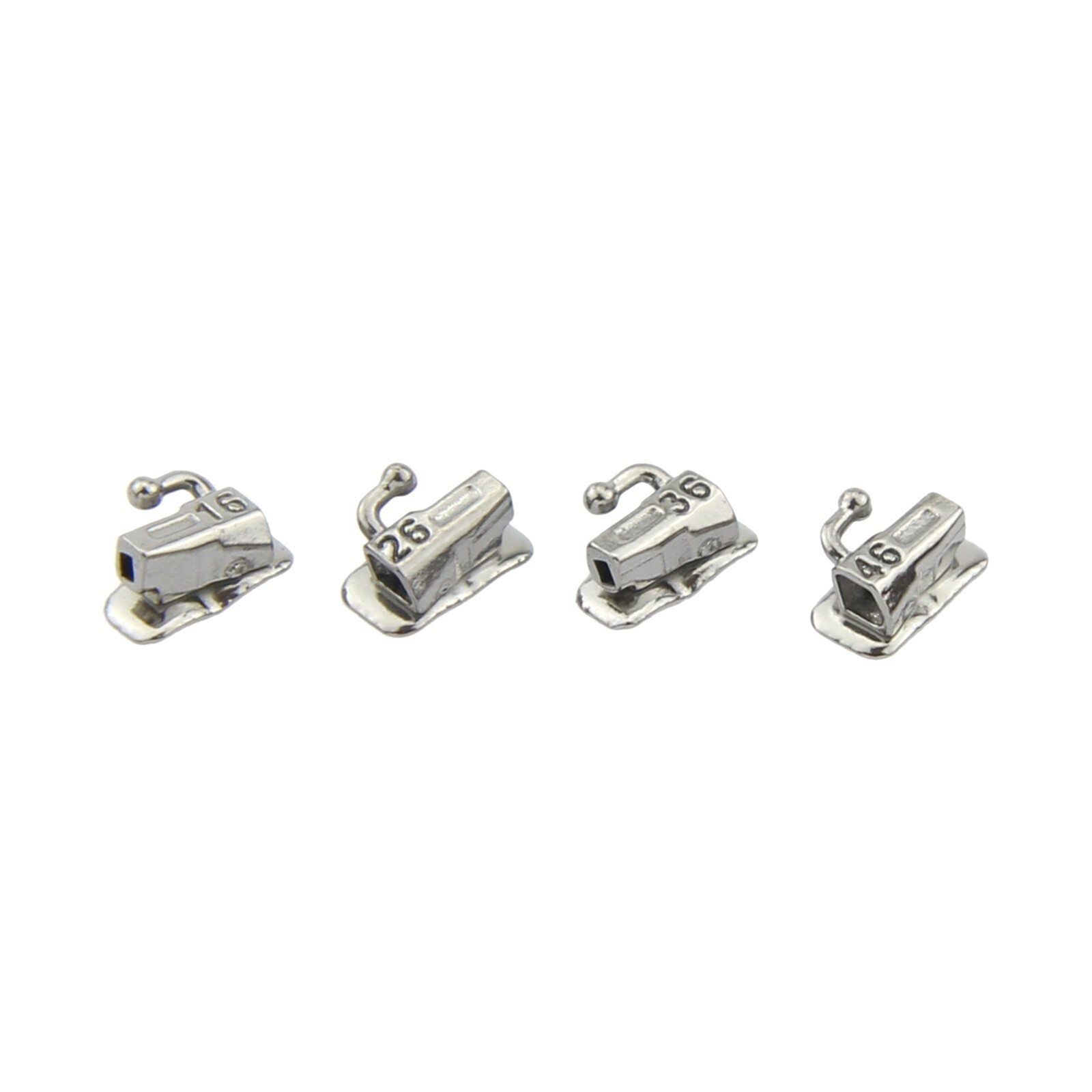 200 Orthodontic Buccal Tube 1st 2nd Molar Tubos Ortodoncia Roth MBT 022 Bondable