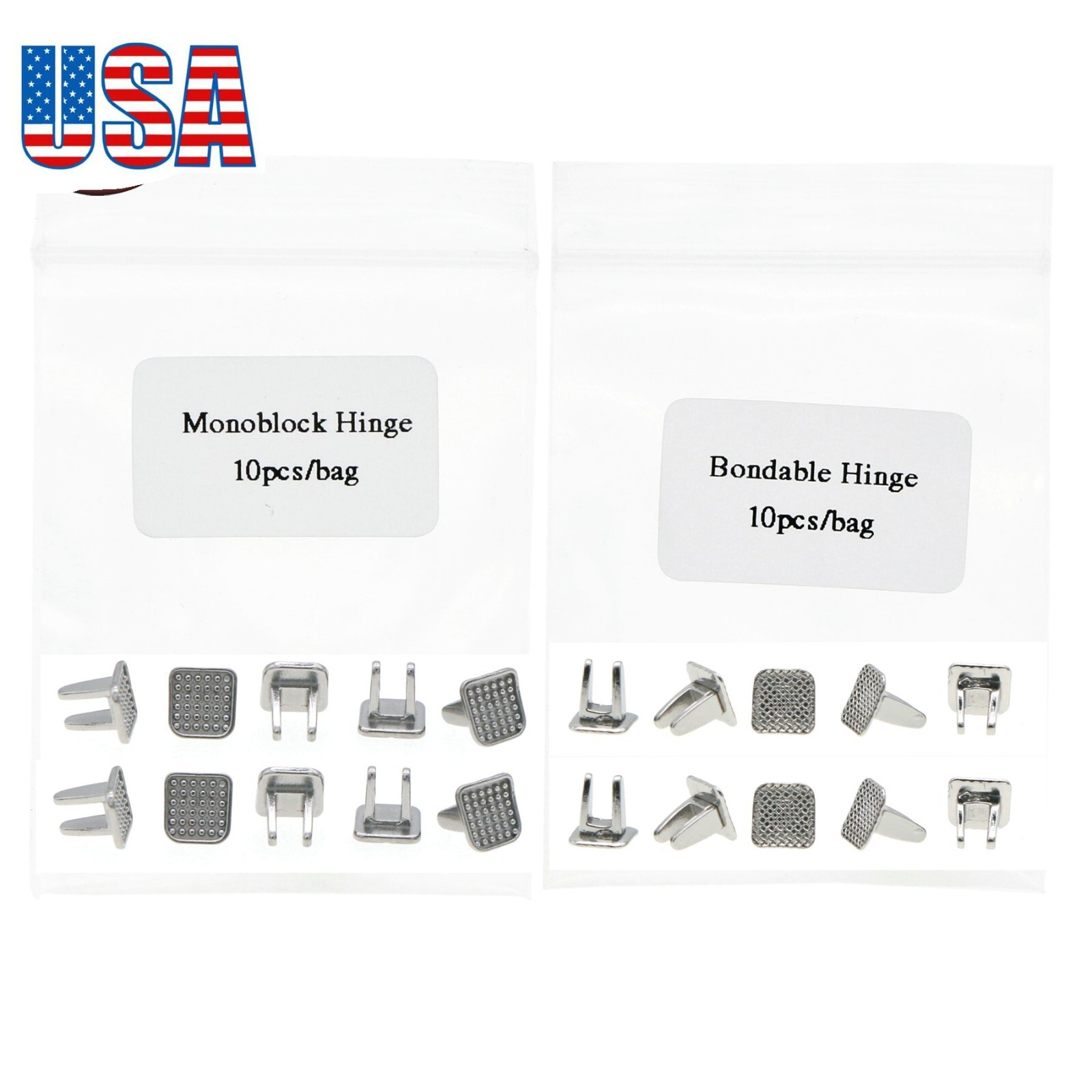 100 Pcs Dental Orthodontic Tongue Tamers Bite Turbos Openner Bondable Hinges