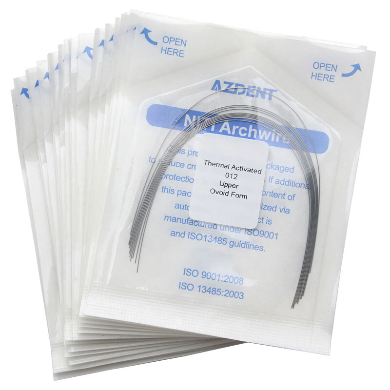 AZDENT Dental Orthodontic Niti Arch Wires Heat Thermal Activated Round ALL SIZE