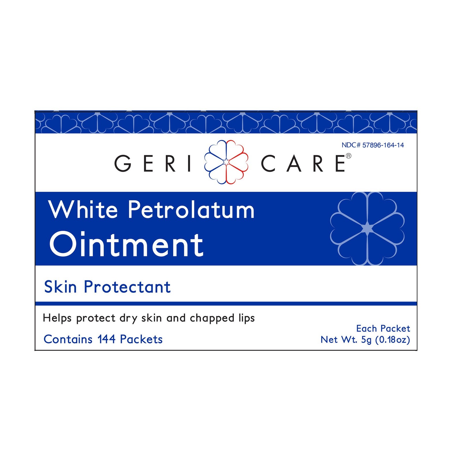Geri-Care Petroleum Jelly NonSterile 5 Gram Individual Packet 144 per Box