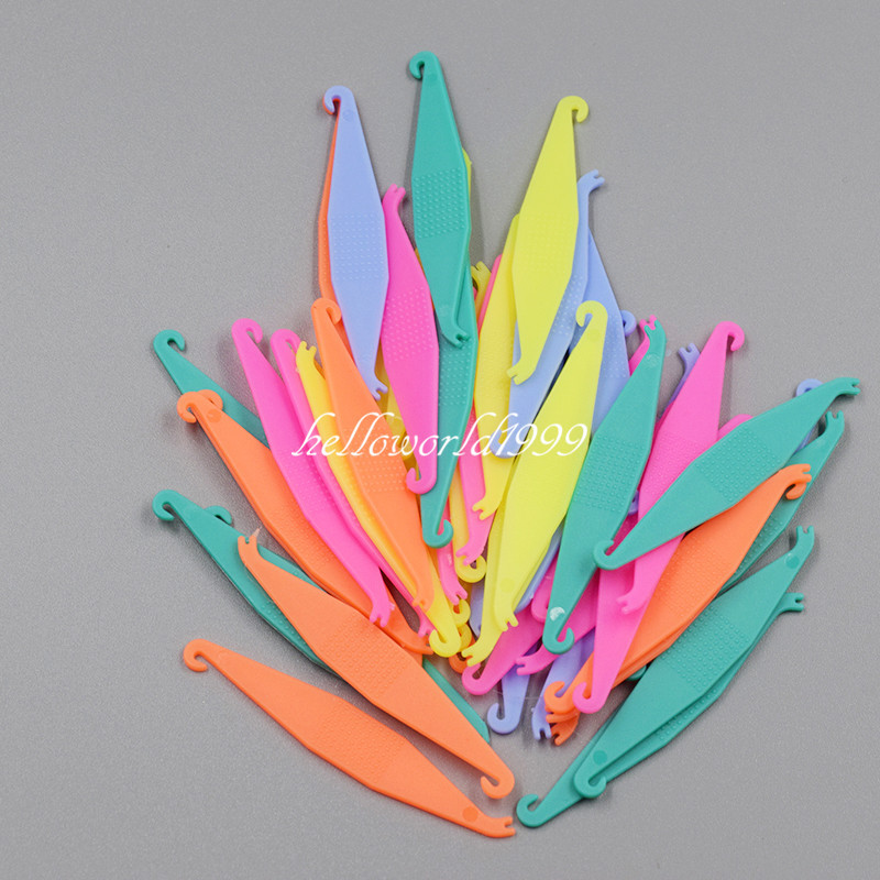 100Pcs Orthodontic Elastics Placer Remove for Braces Elastic Rubber Band Placers