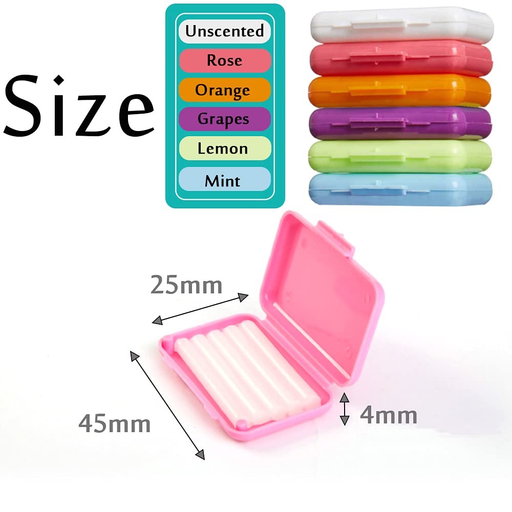 6 Pack Colorful Braces Wax – Orthodontic Dental Care Wax for Braces Wearers
