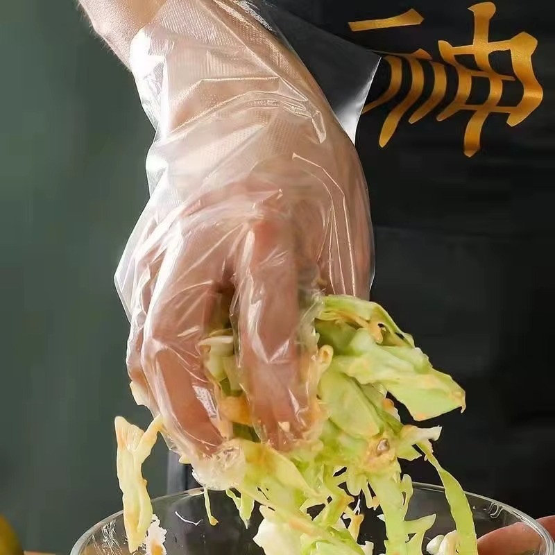 500 Count Disposable Poly Plastic Gloves for Cooking, Food Prep and Food Service
