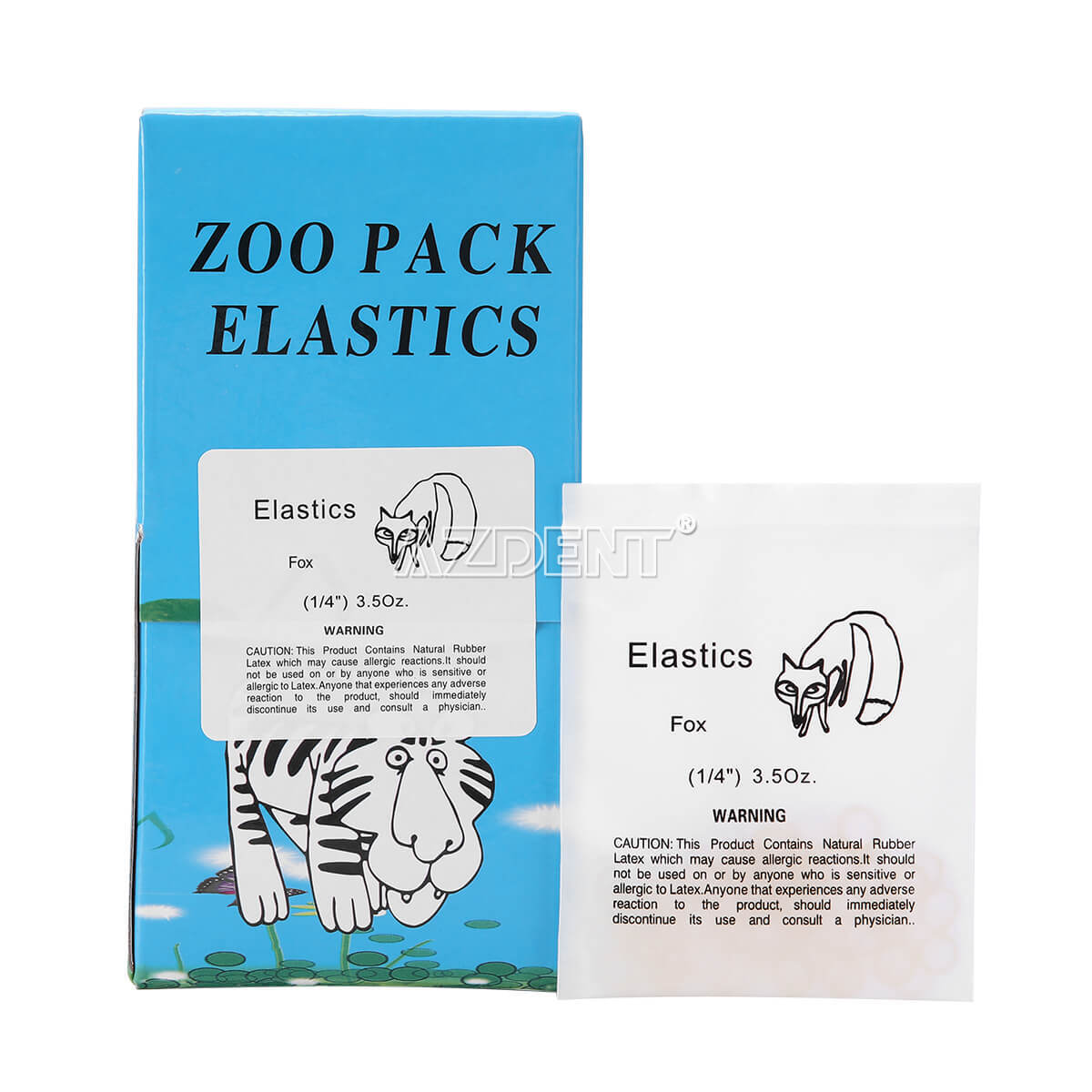 3.5 5.0 6.5 OZ AZDENT Dental Orthodontic Elastics Rubber Bands Ortho Latex Brace