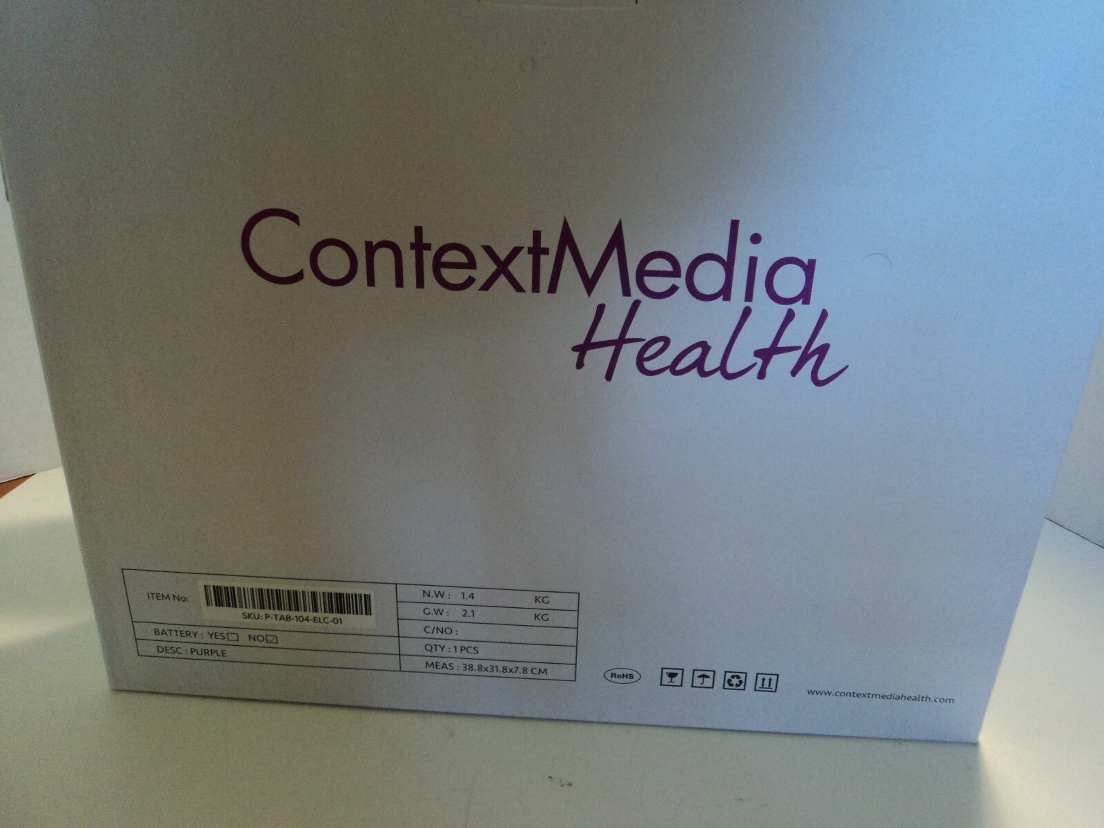 ContextMedia Health, # SKU: P-TAB-104-ELC-01,Examroom Tablet, Pre-Owened