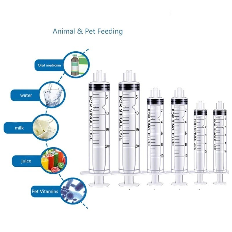 20-65Pack Syringes with 14ga-25ga Blunt Tip Needles With Syringe Caps and Needle