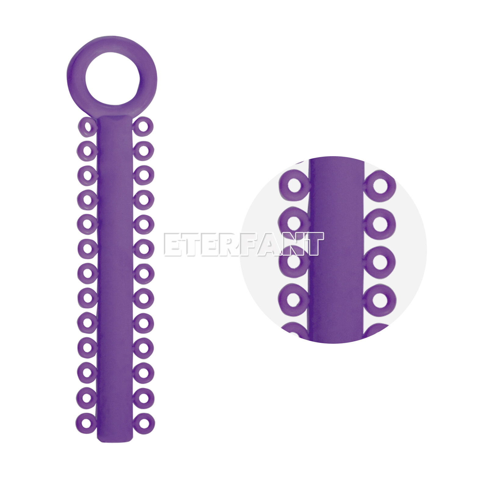 ETERFANT Dental Ortho 1040PCs Ligature Ties Elastic Rubber Bands/Bracket Braces