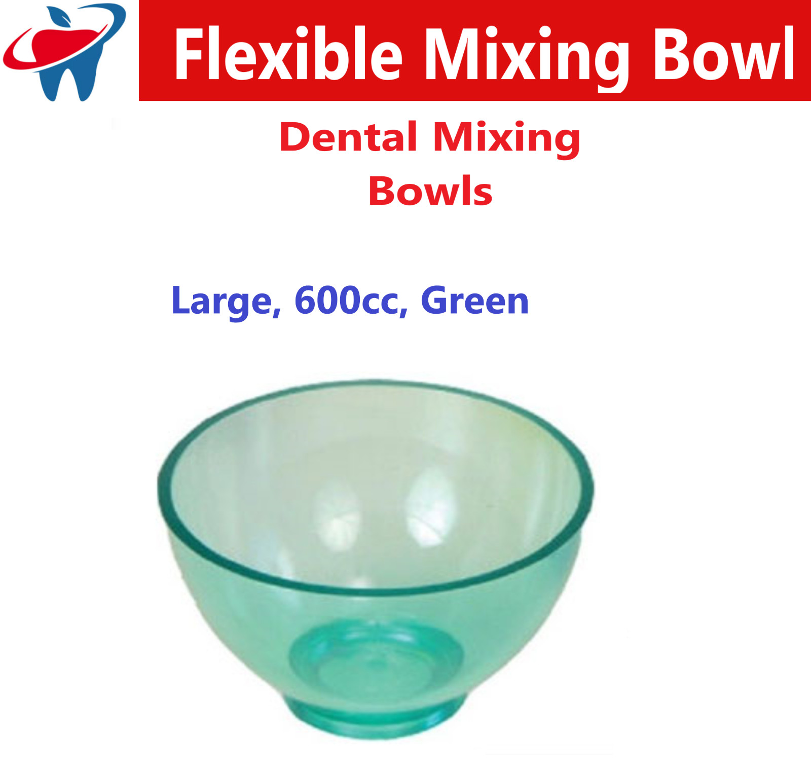 Dental Lab Flexible Rubber Impression Mixing Alginate Bowl – All Sizes / Colors