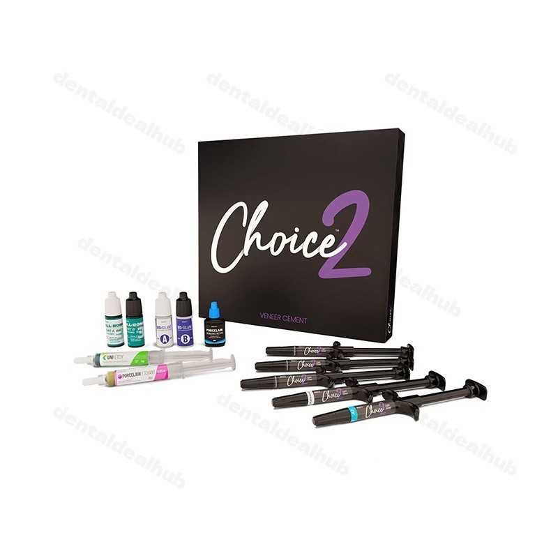 BISCO Choice 2 Starter Kit C-3900K Veneer Cement 5 Syringes Light Cure Dental
