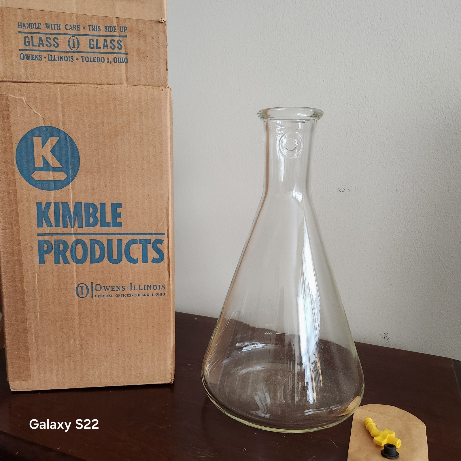 Kimble 27065 Filtering Flask 4000mL Glass Laboratory