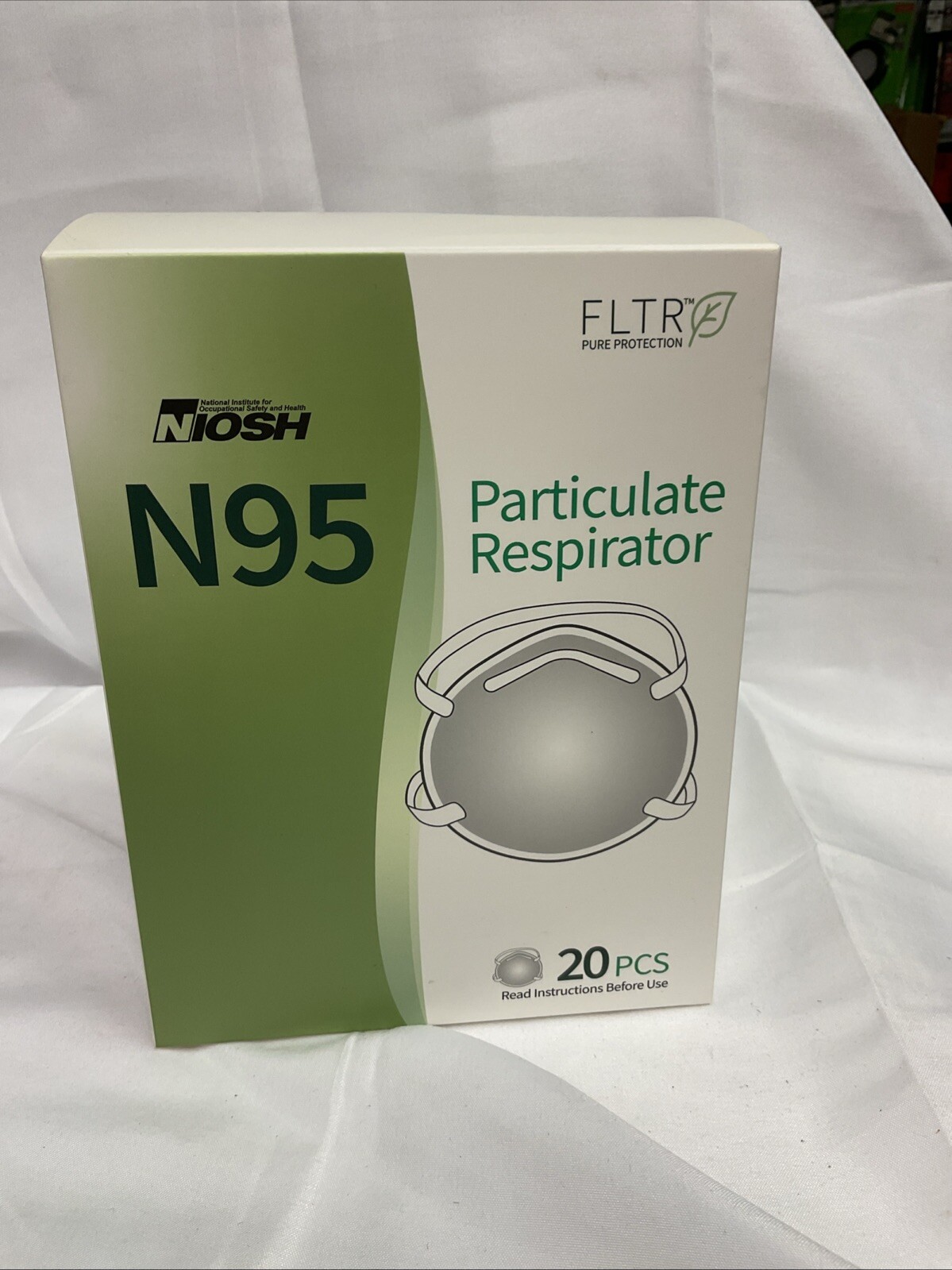 FLTR NIOSH Certified 20 in one box N95 Respirator Face Masks