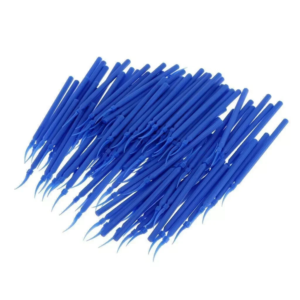 Dental Lab Integrated Interdental Plastic Wedges With Long Handle Poly 3 Sizes