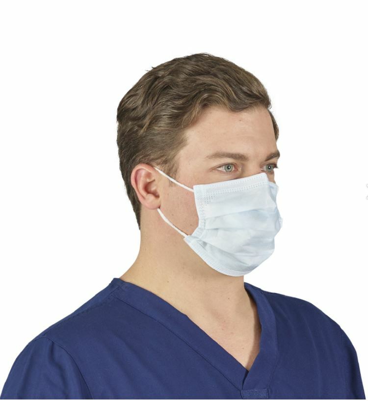 *50-Pieces* Halyard Fog Free Procedure Face Mask Type II Earloop White 62363