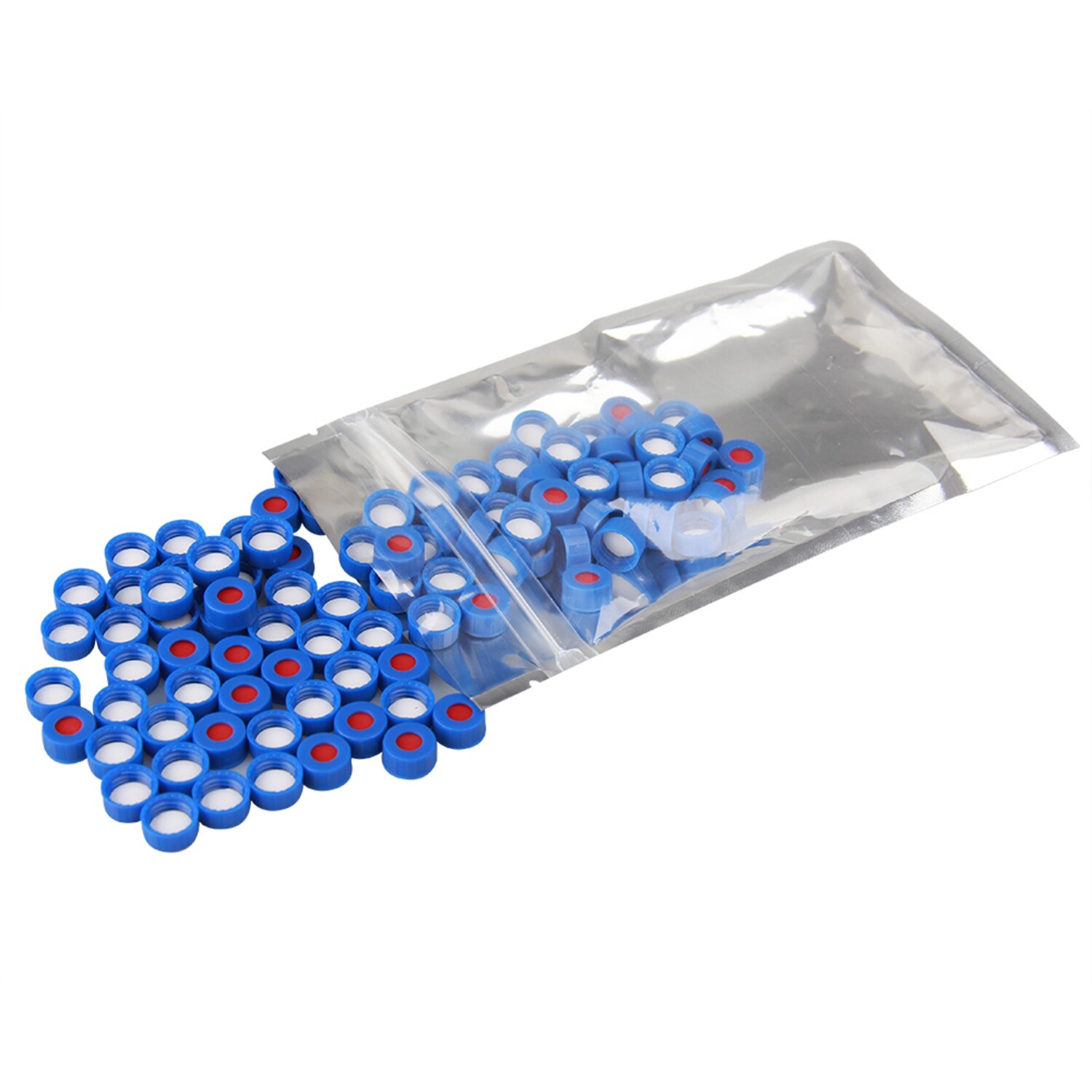 1000x Lab 2ml 9-425 Autosampler Glass Amber/Clear Vials Screw Cap PTFE Silicone