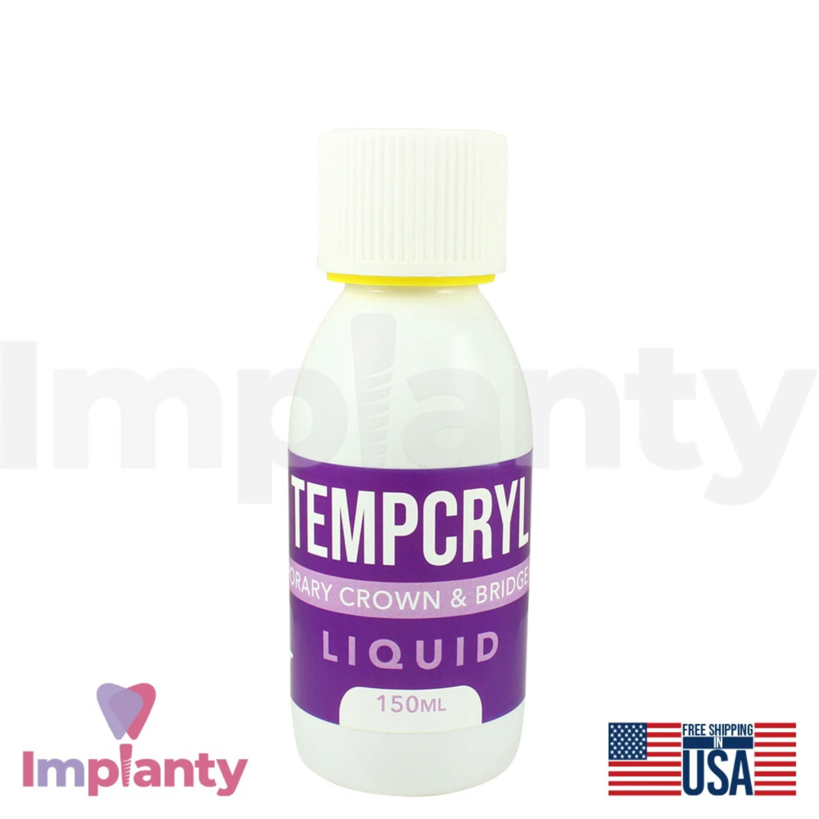 GDT Dental Tempcryl Resin Powder 100g & Liquid 150ml Set Self Cure & Durable