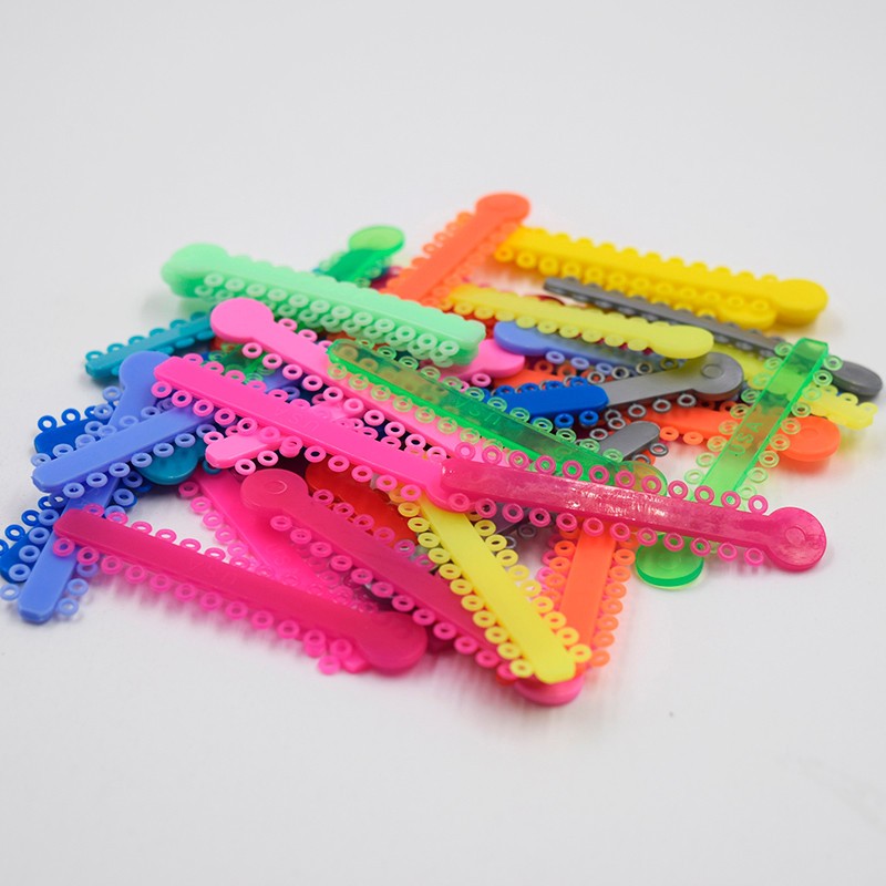 1040/ Dental Orthodontics Ligature Ties Elastic Rubber Band Elastomeric Braces