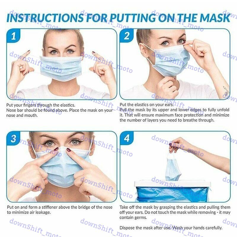 PINK Disposable Face Mask 100PCS Non Medical 3-Ply Earloop Dust Cover Masks