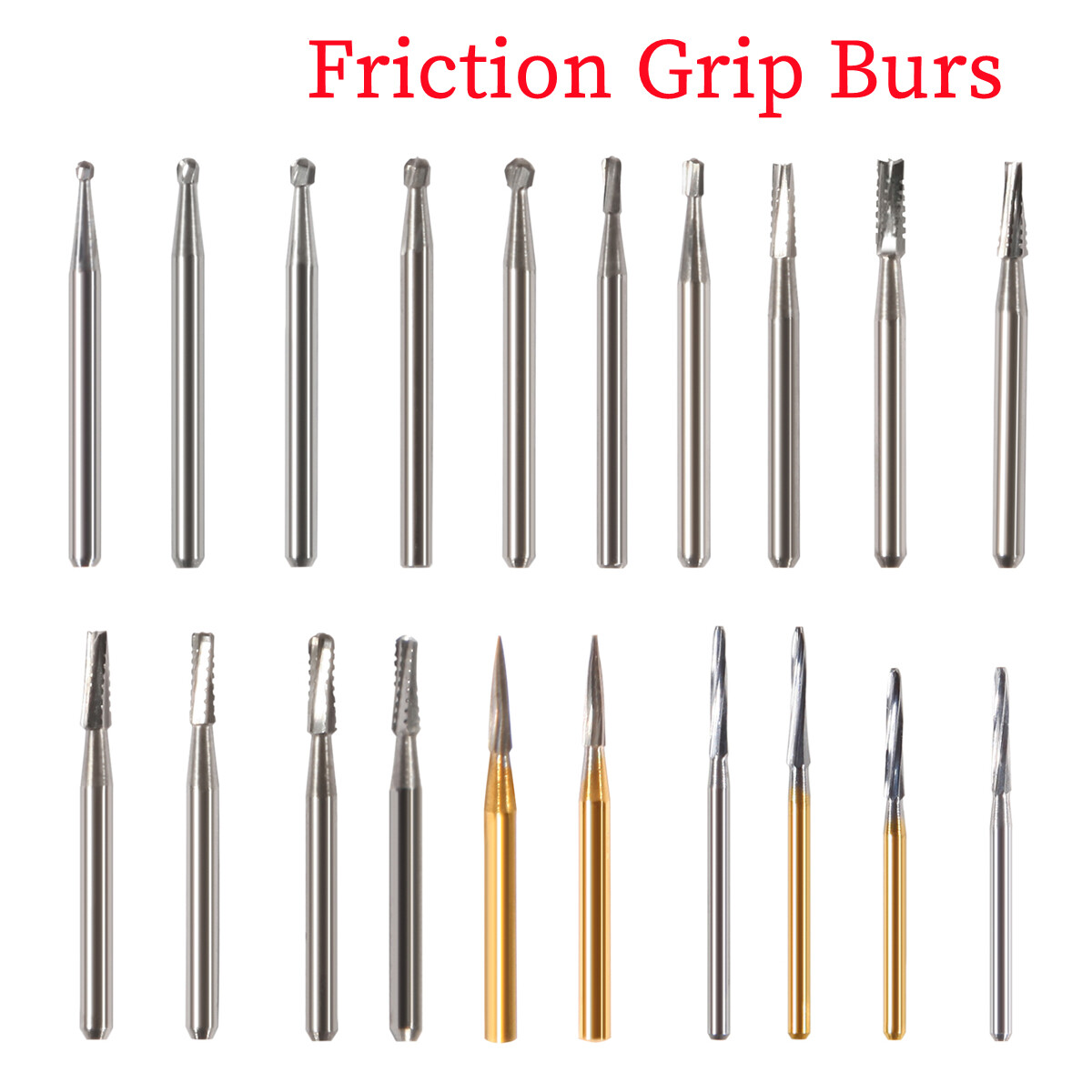 Dental Carbide Burs FG1/2/3/4/5/6/7/8 Round for High Speed Handpiece 10 -100Pcs