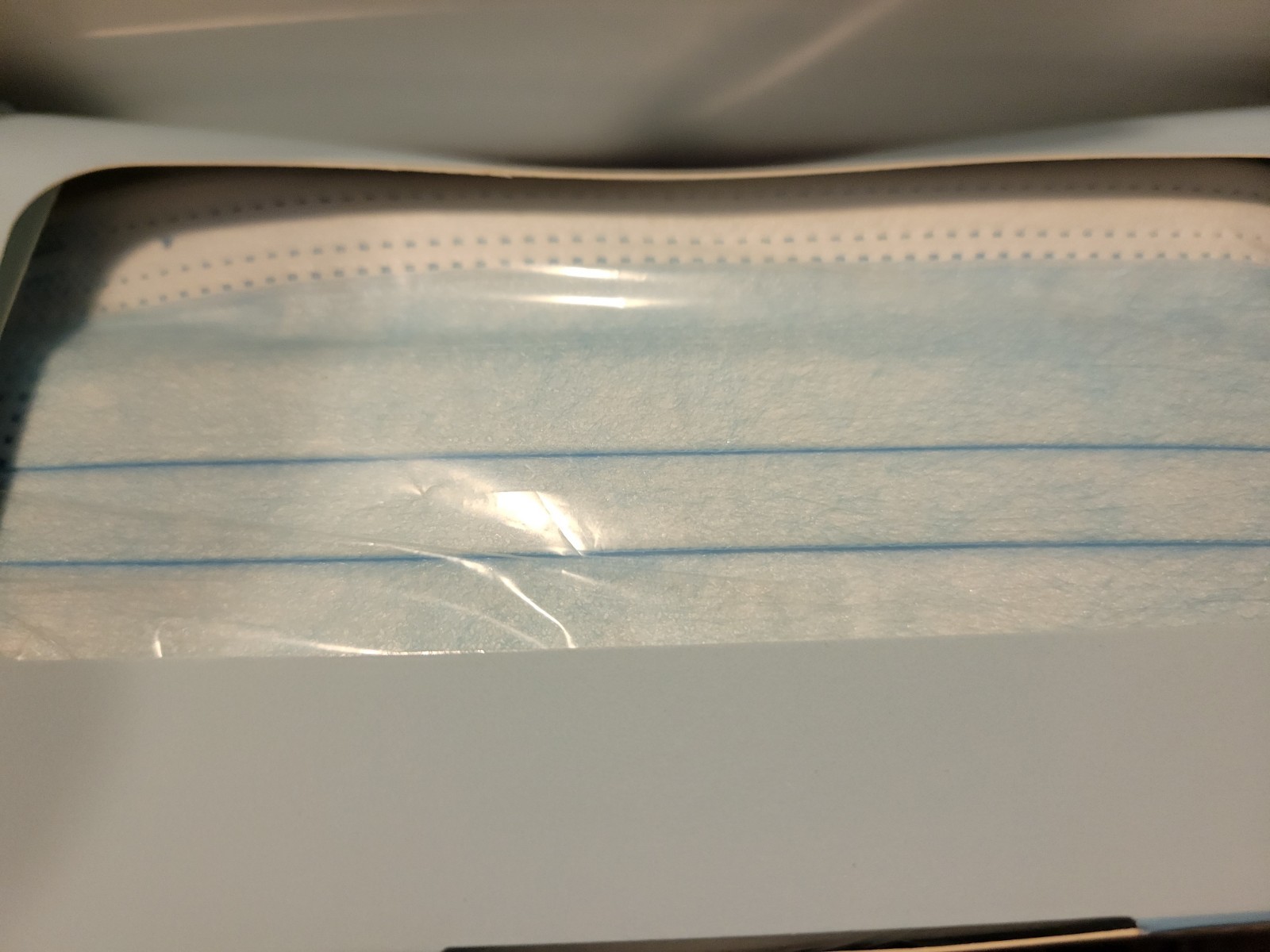 BOX PCS Protective 3 Layer Disposable Medical Face Masks (50 Blue Masks Per Box)