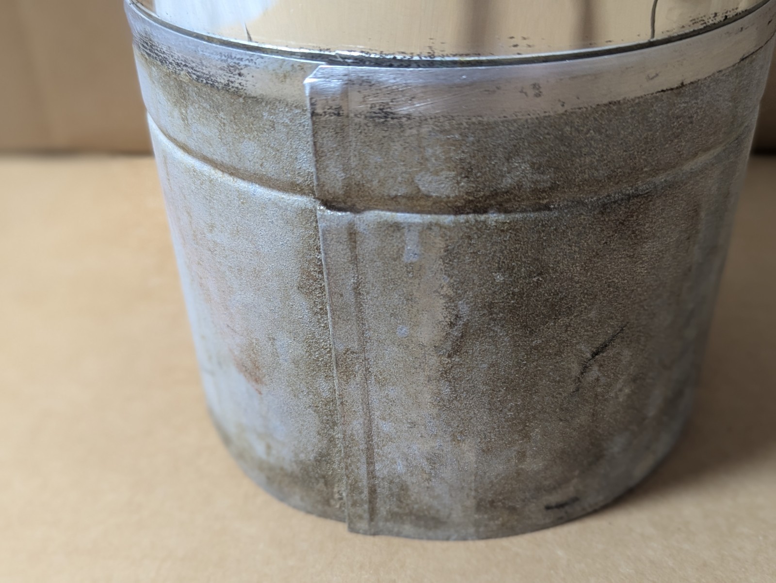 Glass Dewar Flask ID 150mm x 275mm depth, 340mm height, 4300 mL capacity. Used