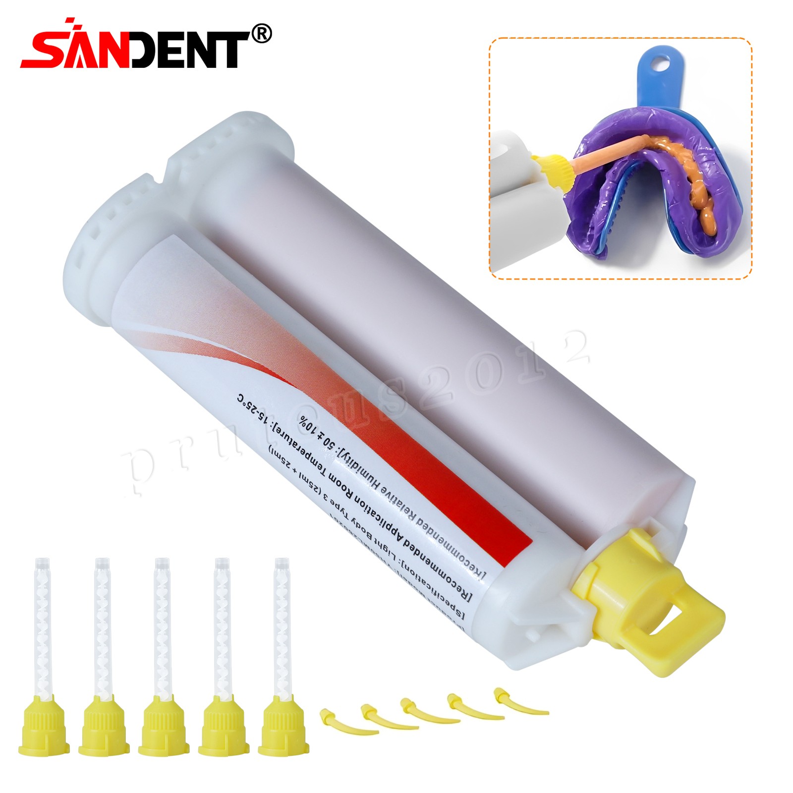 Dental LIGHT BODY FAST SET VPS PVS Impression Material 50ML Cartridges