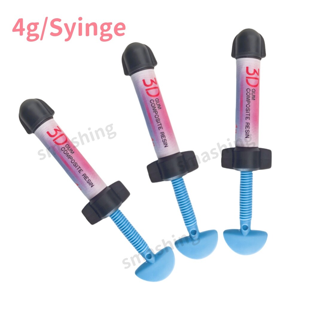 Dental Gingiva Resin 3D Gum Composite Resin Gingiva Aesthetic Pink Color 4g