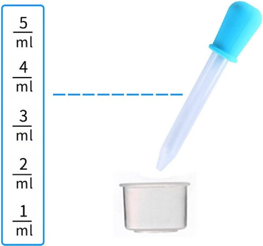 Juego de 8 cuentagotas 5ml silicona plastico ninos caramelos moldes medicina