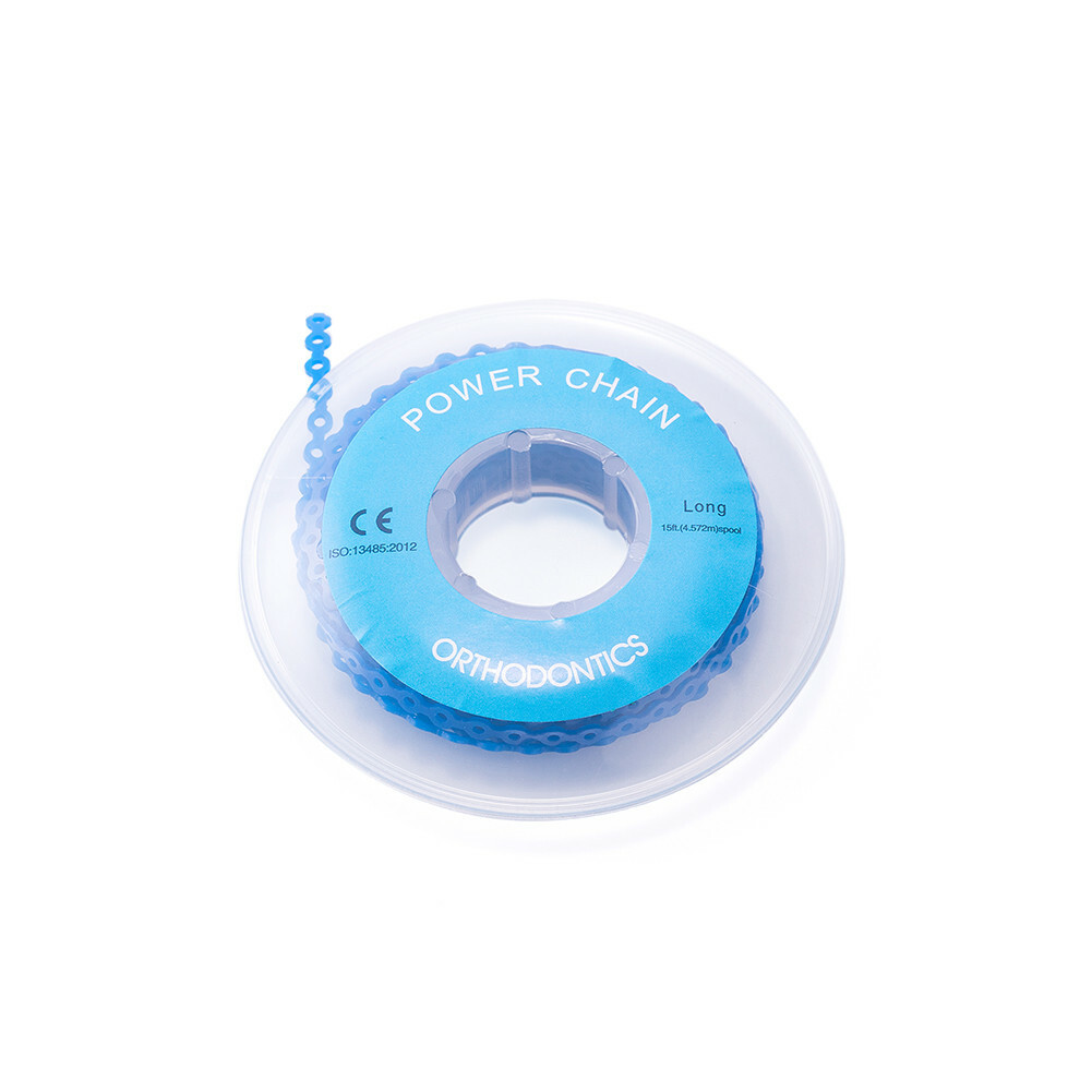 15 Feet Orthodontic Brace Power Chain Dental Elastic Ultra Spool Ring Roll 3Pack