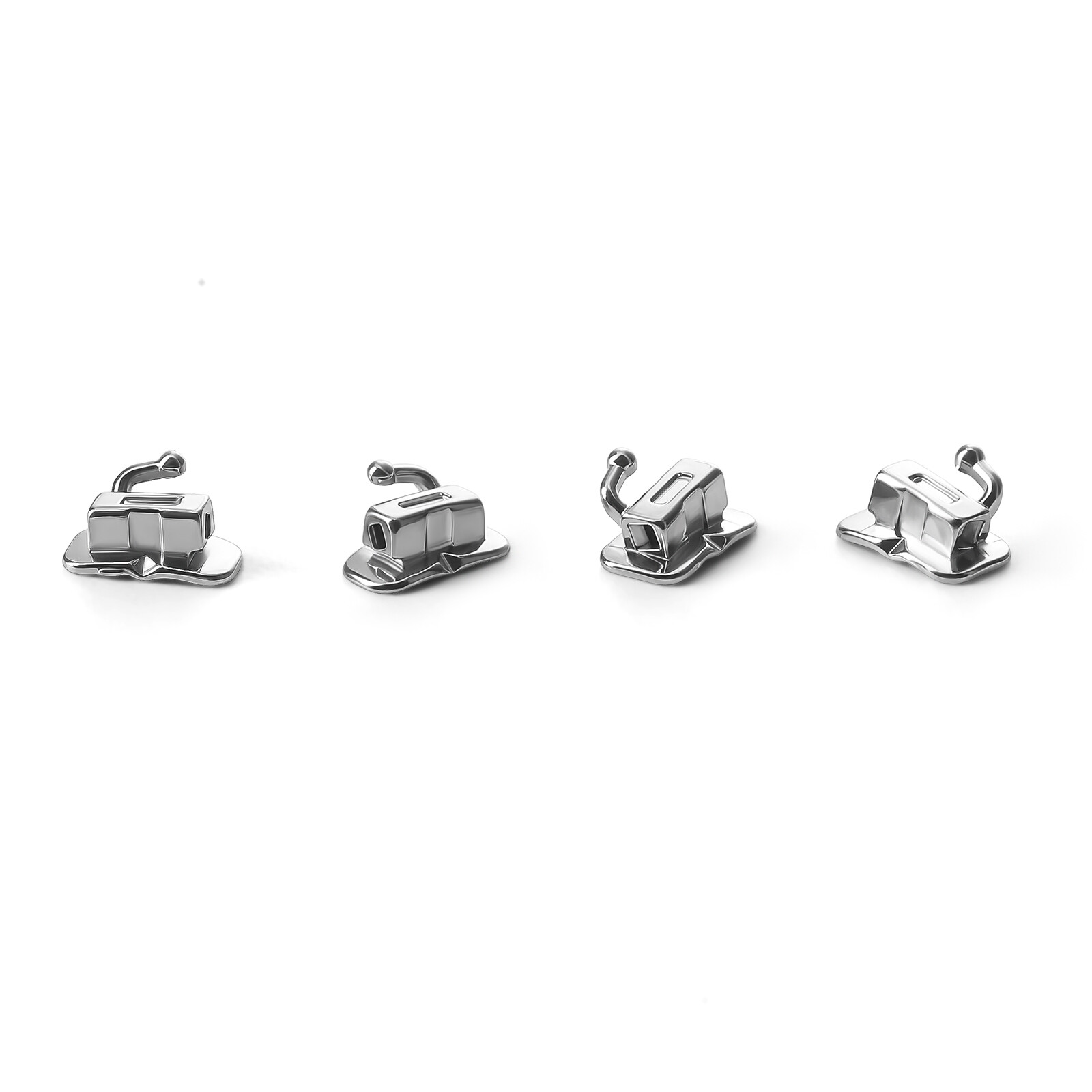 JMU Dental Orthodontic Buccal Tube MBT/Roth 018 022 Monoblock/Mesh Base Bondable