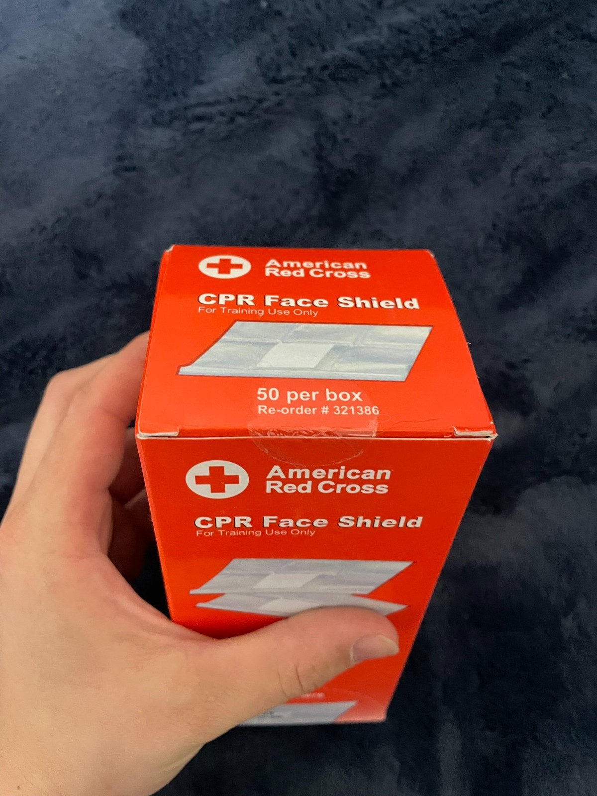 Red Cross CPR Faceshield for training only. Box still sealed.
