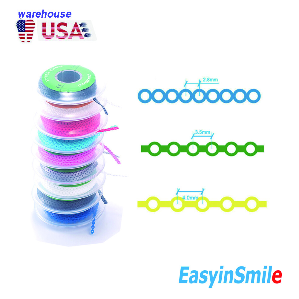 Dental Power Chains Ortho Super Elastic Short Long Closed 15FT Easyinsmile 1 Pc