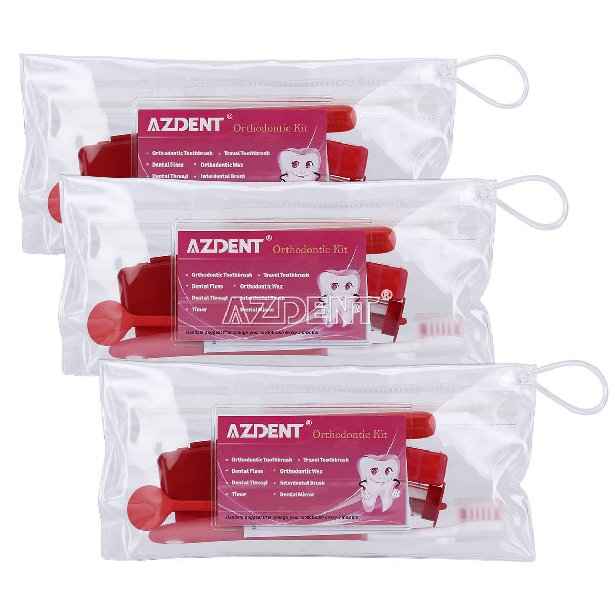 20 Kit AZ Dental Orthodontic Oral Care Kit Hygiene Clean Tools Teeth Whitening
