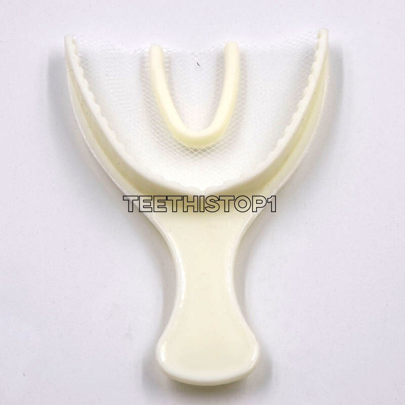 50 Pcs/Bag Dental Disposable Triple Impression Bite Registration Trays F/A/P/Q/S