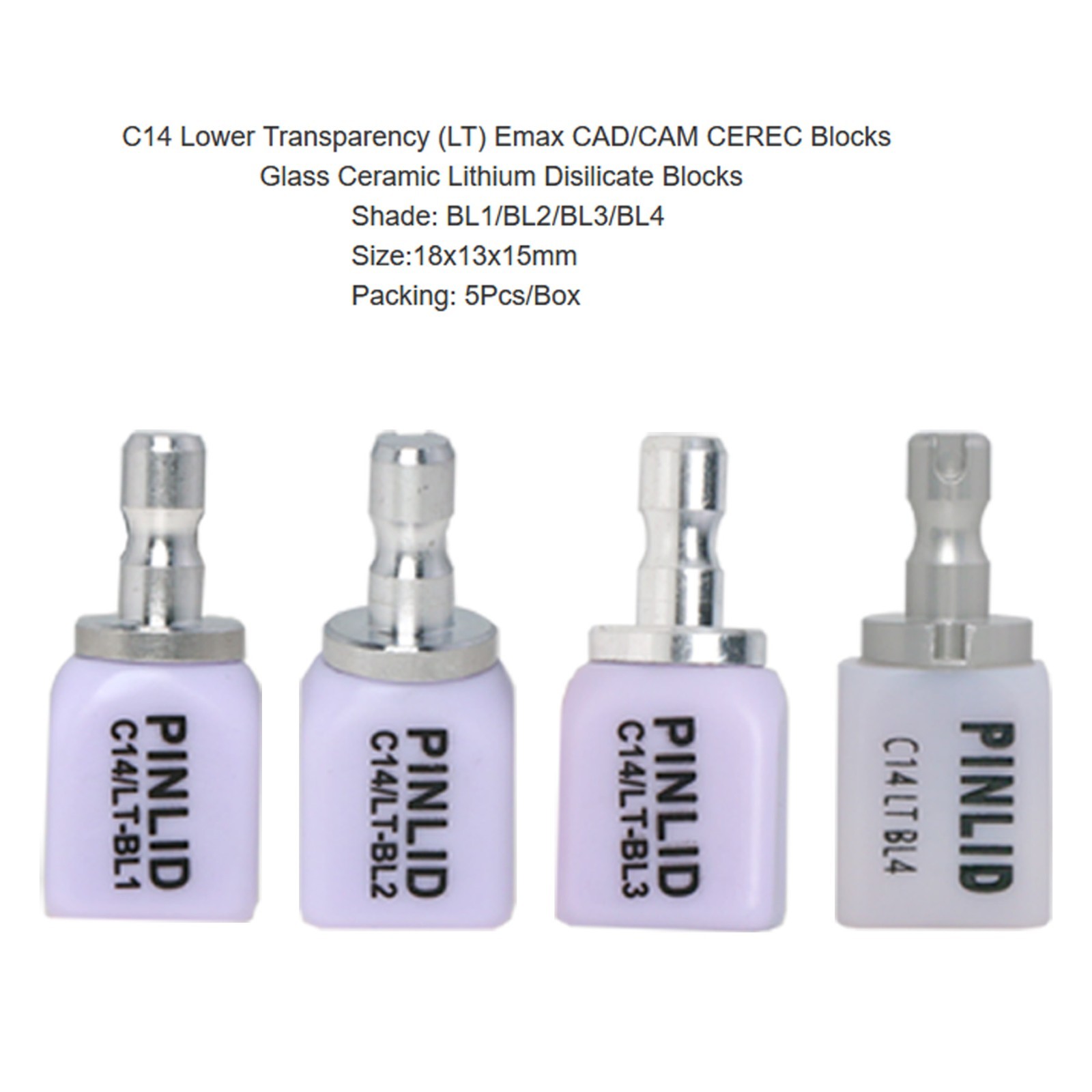C14 Dental HT/LT Lithium Dislicate Ceramic blocks e.max CAD CEREC Blocks InLab
