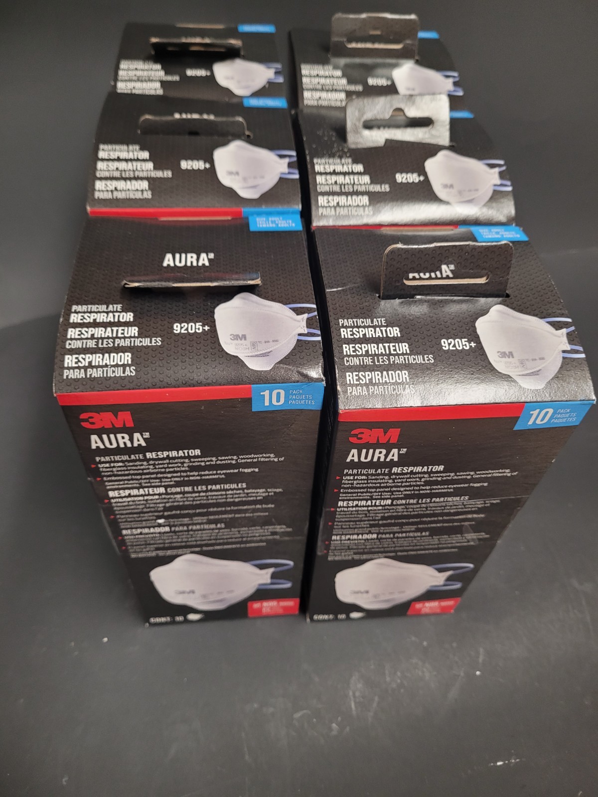 3M Aura 9205+ N 95 Particulate Respirator Face Mask – White (6x – 10 Pack =60)