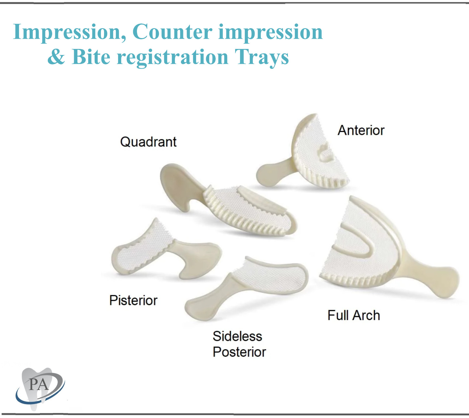 Dental Impression Bite Registration Triple Trays Mold (Choose Size & Quantity)