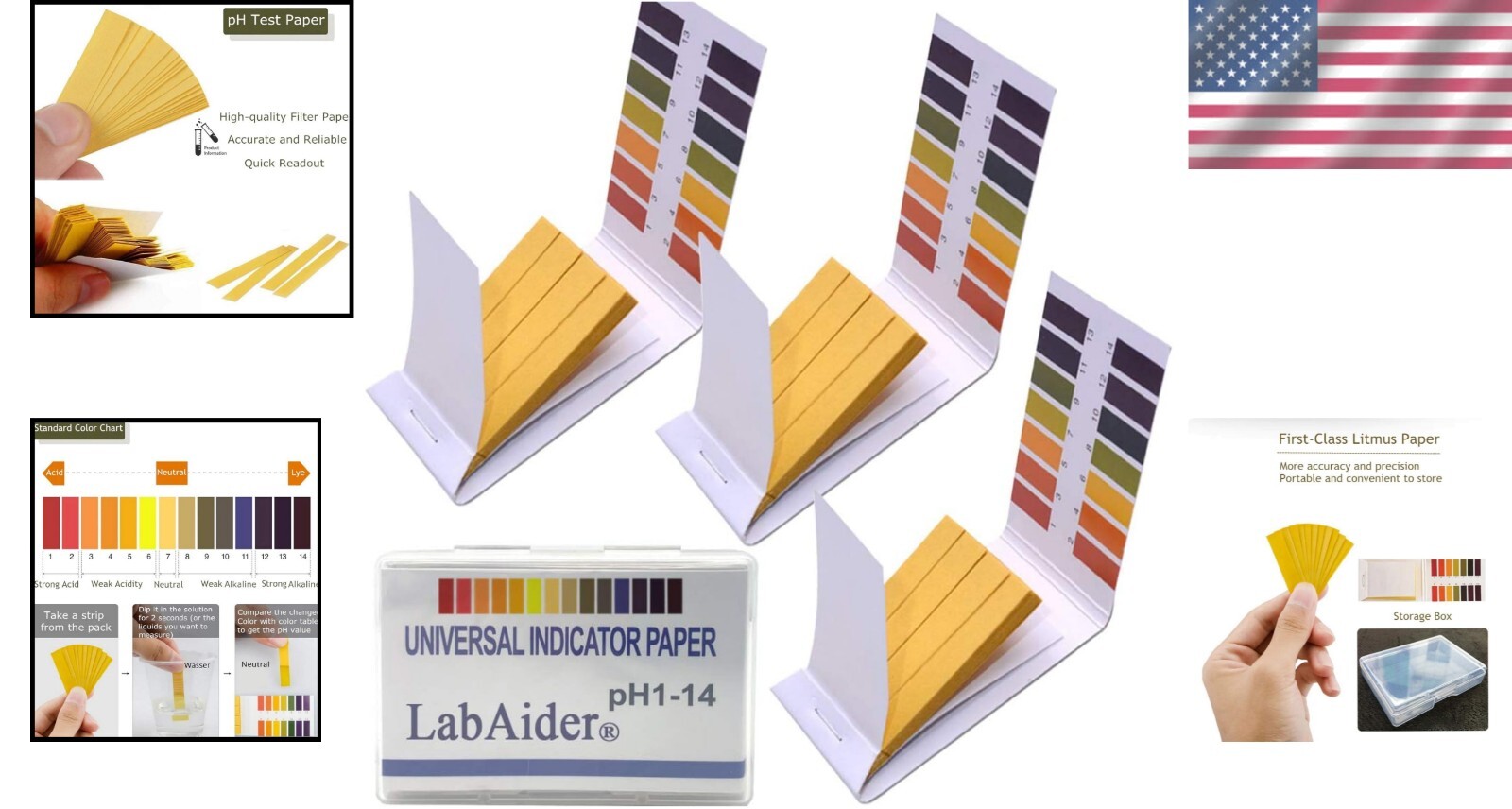 240 Count pH Strips Kit – 1-14 Range for Saliva, Urine, and Water